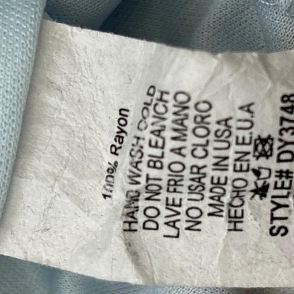 Ces Femme Light Blue Floral Cold Shoulder Mini Dress - Picture 4 of 5